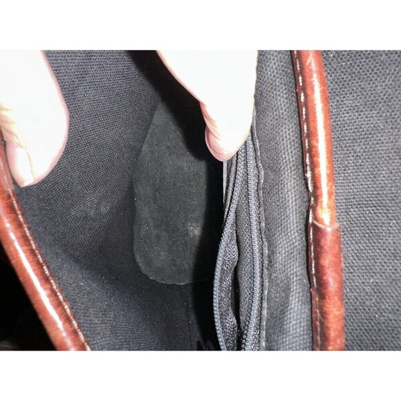 Vintage 1996 Melanie Bucket Shoulder Bag Brighton Long Strap Croc Leather - Picture 5 of 10